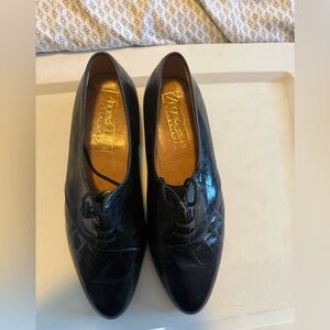 Angelo Zani Black Leather Shoes